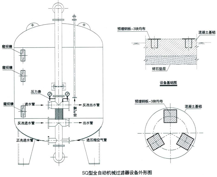 全自动机械过滤器构造图